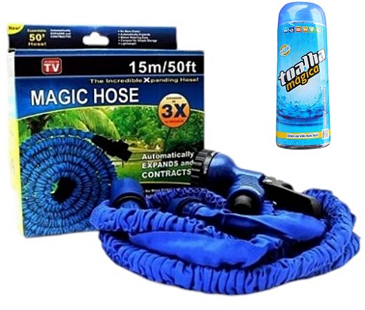 Kit Mangueira Mágica + Toalha Mágica Original Fixxar
