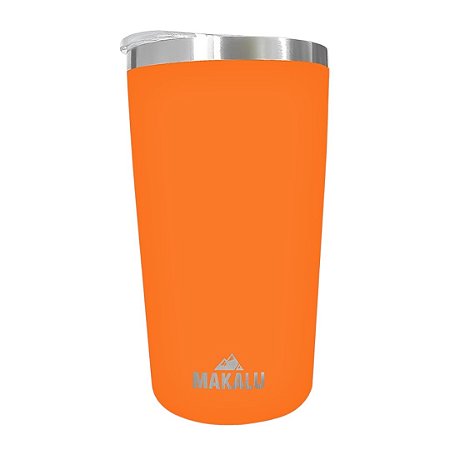 Copo Térmico Makalu Aventura 420 ml cor Laranja