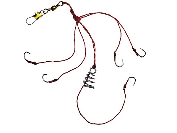 Chuveirinho para Pesca com 5 Anzóis Tamanho 8