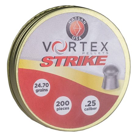 Chumbinho Hatsan Vortex Strike 24,70gr c/200 und. Calibre 6.35mm