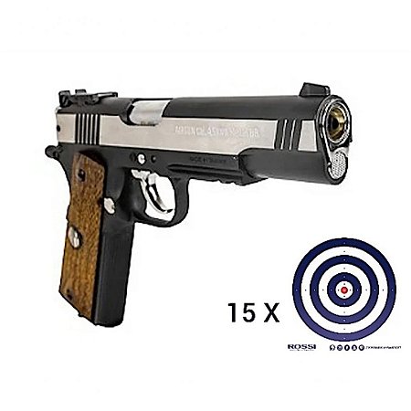Pistola de Pressão CO2 Rossi WG 1911 Special Metal 4.5mm + 15 Alvos