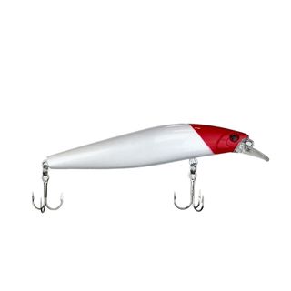 Isca Artificial de Meia Água Pesca Brasil Monet 17g e 99mm Vermelho e Branco