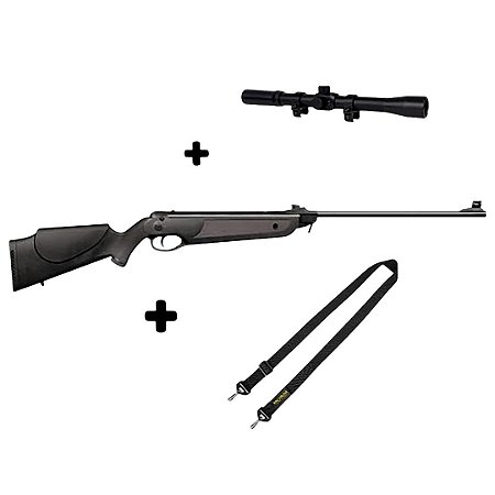 Carabina de Pressão Rossi Nova Dione 5.5mm + Luneta 4x20 + Bandoleira