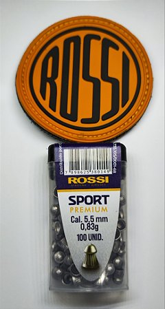 Chumbinho Rossi Sport Premium 5.5mm 0,83g com 100 unidades