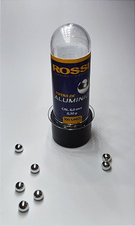 Esferas de Aluminio 0,30g c/100 unidades 6.0mm