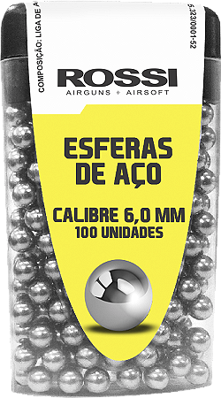 Esferas de Aço Rossi 6.0mm c/100 unidades