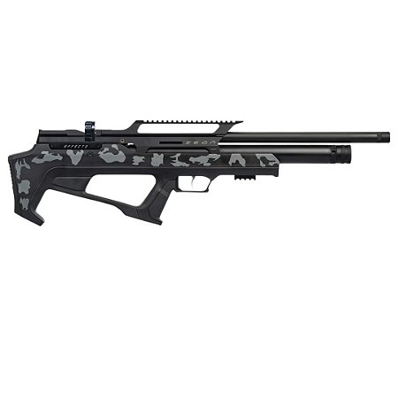 Carabina de Pressão PCP Effecto Zeon Camo Cinza 5.5mm + Compressor 300bar