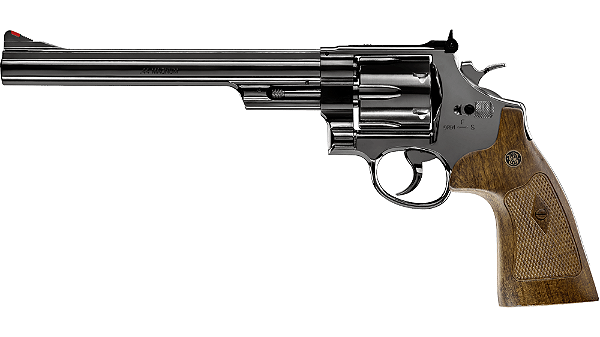 Revolver de Pressão CO2 Smith & Wesson M29 8 3/8" Calibre 4.5mm + 5 Cápsulas de CO2 + Esferas