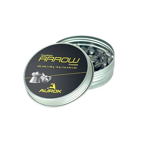 Chumbinho Aurok Arrow Premium 5.5mm c/250 unidades