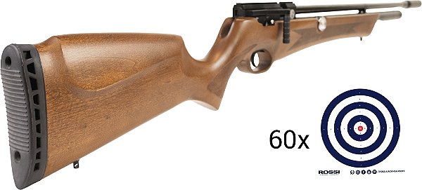 Carabina de Pressão PCP Rossi Outlander 5.5mm (Sem Válvula Reguladora) + 60 alvos