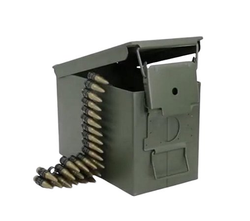 Maleta Cofre Militar Exército em Metal