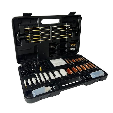 Kit de Limpeza FXR 62 Peças Para Armas Longas e Curtas