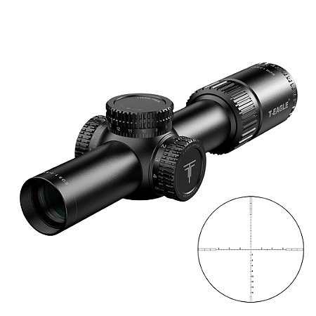 Luneta T-Eagle Optics Shortdot EOS 1.2-6x24 IR BK Retículo Iluminado