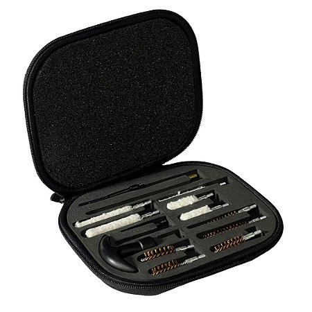 Kit de Limpeza FXR Universal Para Pistola e Revólver Com 16 Peças