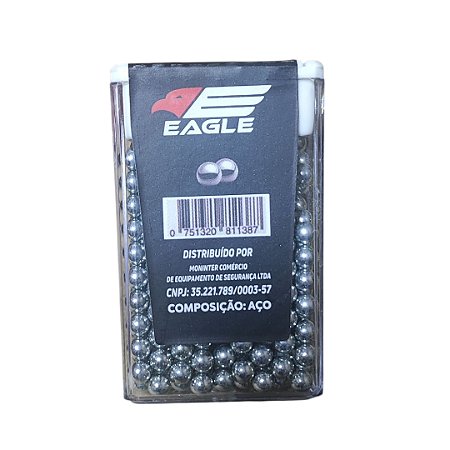 Esferas de Aço Eagle Alto Impacto 4,5 mm com 300 Unidades