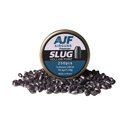Chumbinho Slug AJF Airguns 5.52mm Cal.217 18,3gr com 250
