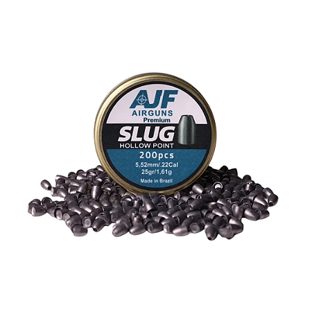 Chumbinho Slug AJF Airguns 5.52mm Cal.217 25gr com 200