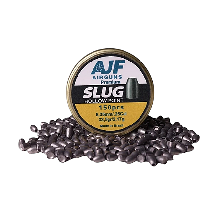 Chumbinho Slug AJF Airguns 6.35mm 33,5gr com 150