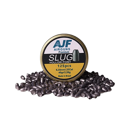 Chumbinho Slug AJF Airguns 6.35mm 40gr com 125