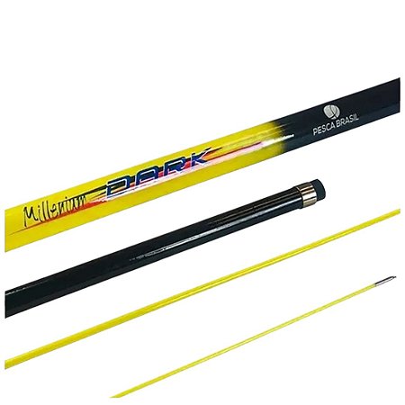 Vara Telescópica Gomo Longo Carbono Millenium Dark Pesca Brasil 5 Metros
