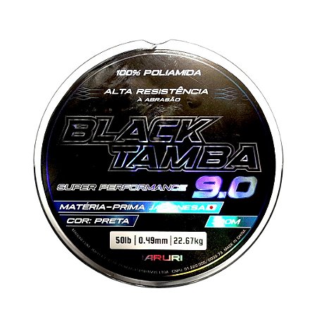 Linha Monofilamento Black Tamba 9.0 Maruri 0,49mm - 50lb - 300m