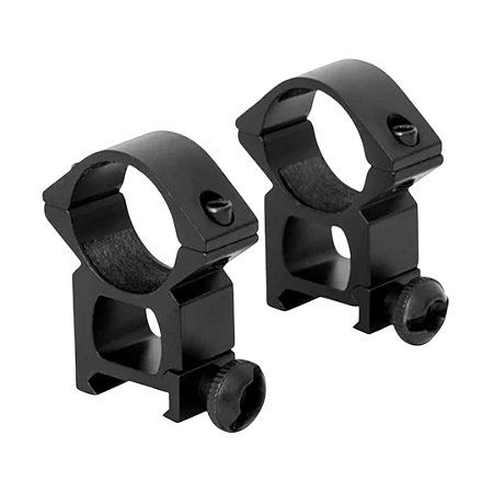 Mount Suporte para Luneta Alto Trilho 22mm Tubo 25mm (ver medidas na imagem)