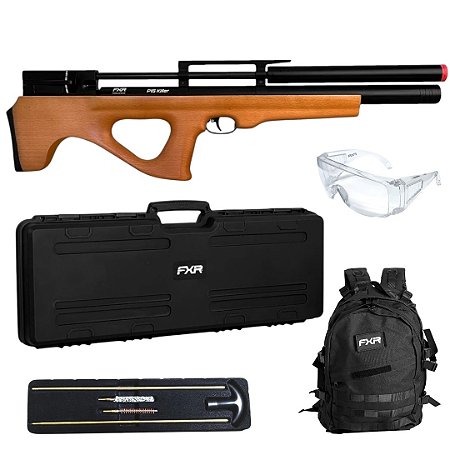 Carabina de Pressão PCP FXR Artemis P15 Killer 5.5mm + Case + Mochila + Kit Limpeza + Óculos