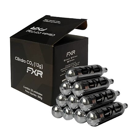 Caixa de Cápsulas de CO2 12g com 25 unidades FXR