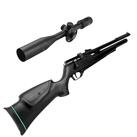 Carabina de Pressão PCP FXR Artemis T-Rex 5.5mm + Luneta March SK 5-25x50 IR FFP