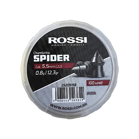 Chumbinho Rossi Spider New 5.5mm 100 unidades