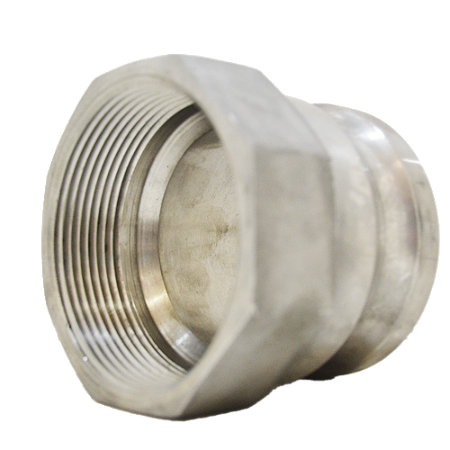 Adaptador macho 3 x rosca fêmea 3 NPT inox 316