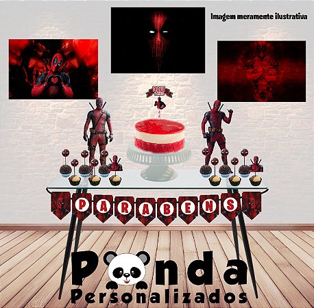 Kit Só Bolinho  - Deadpool