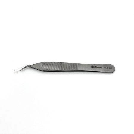 Pinça Simples Angulada Sem Serrilha - 10mm