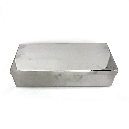 Caixa Inox Fechada com manta (18x8cm)