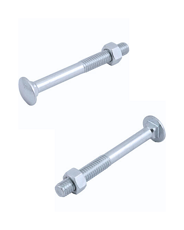 Parafuso Francês Com Porca 3/8 x 3 1/2 Zincado
