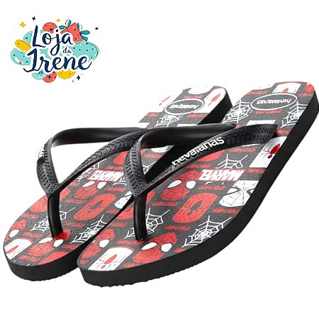 Chinelo Homem-Aranha Personalizado Tamanho 23-44 UL7F37UN9