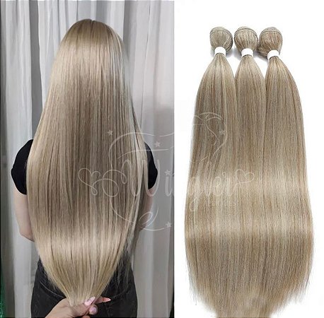 MEGA HAIR RUSSO TELADO LOIRO CHAMPANHE