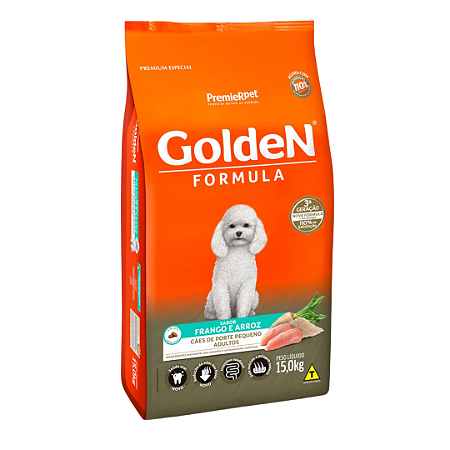 Golden Formula Cães Porte Pequeno Frango e Arroz 15kg
