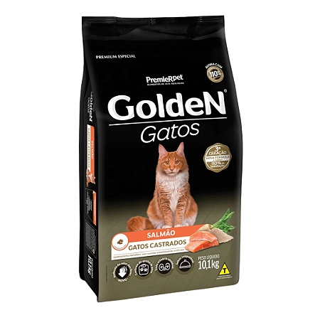Golden Gato Castrado Salmão 10,1Kg