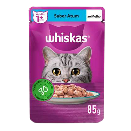 Whiskas Sachê Gato Adulto Sabor Atum 85g