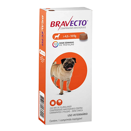Bravecto 250mg 4,5 - 10kg