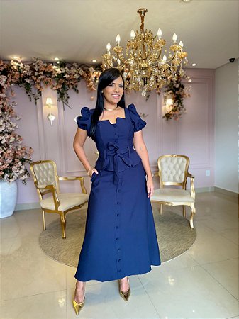 Conjunto doce maria Azul