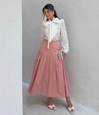 conjunto delight / saia tricoline