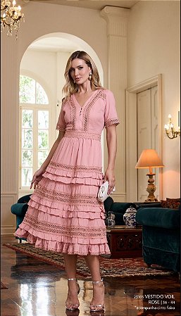 VESTIDO VOIL ROSE