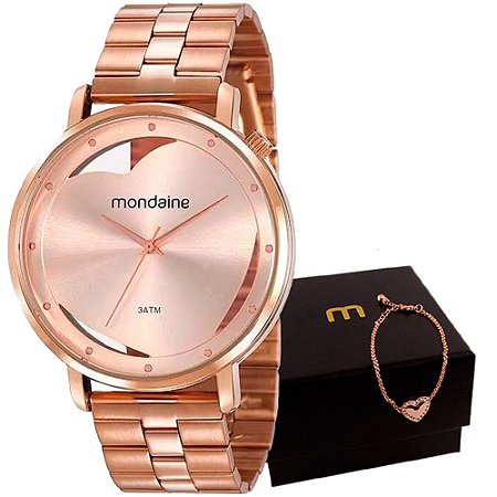 Kit Relógio Mondaine Feminino 53748LPMKRE2K1