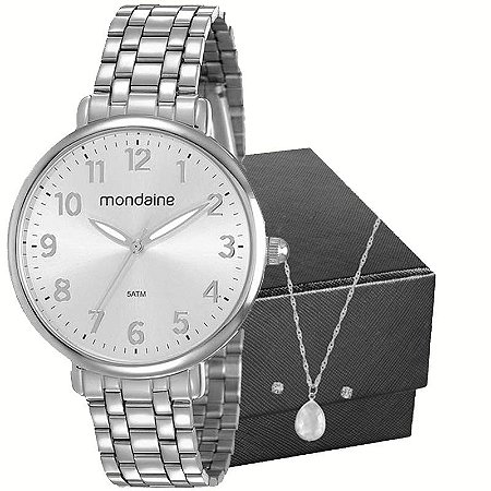 Kit Relógio Mondaine Feminino 53779L0MVNE3K4
