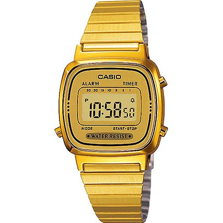 Relógio Casio Vintage Feminino LA670WGA-9DF