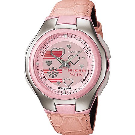 Relógio Casio Poptone Feminino Rosa LCF-10L-4AVD