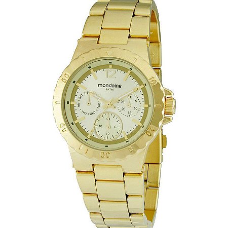 Relógio Mondaine Feminino Dourado 94355LPMFDS1