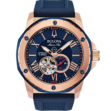 Relógio Bulova Masculino Automático Marine Star 98A227N
